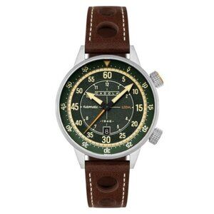 NWT Authentic Cadola Rally Timer Automatic Green Dial Men's Watch